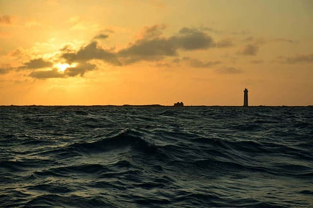 kust solnedgång 